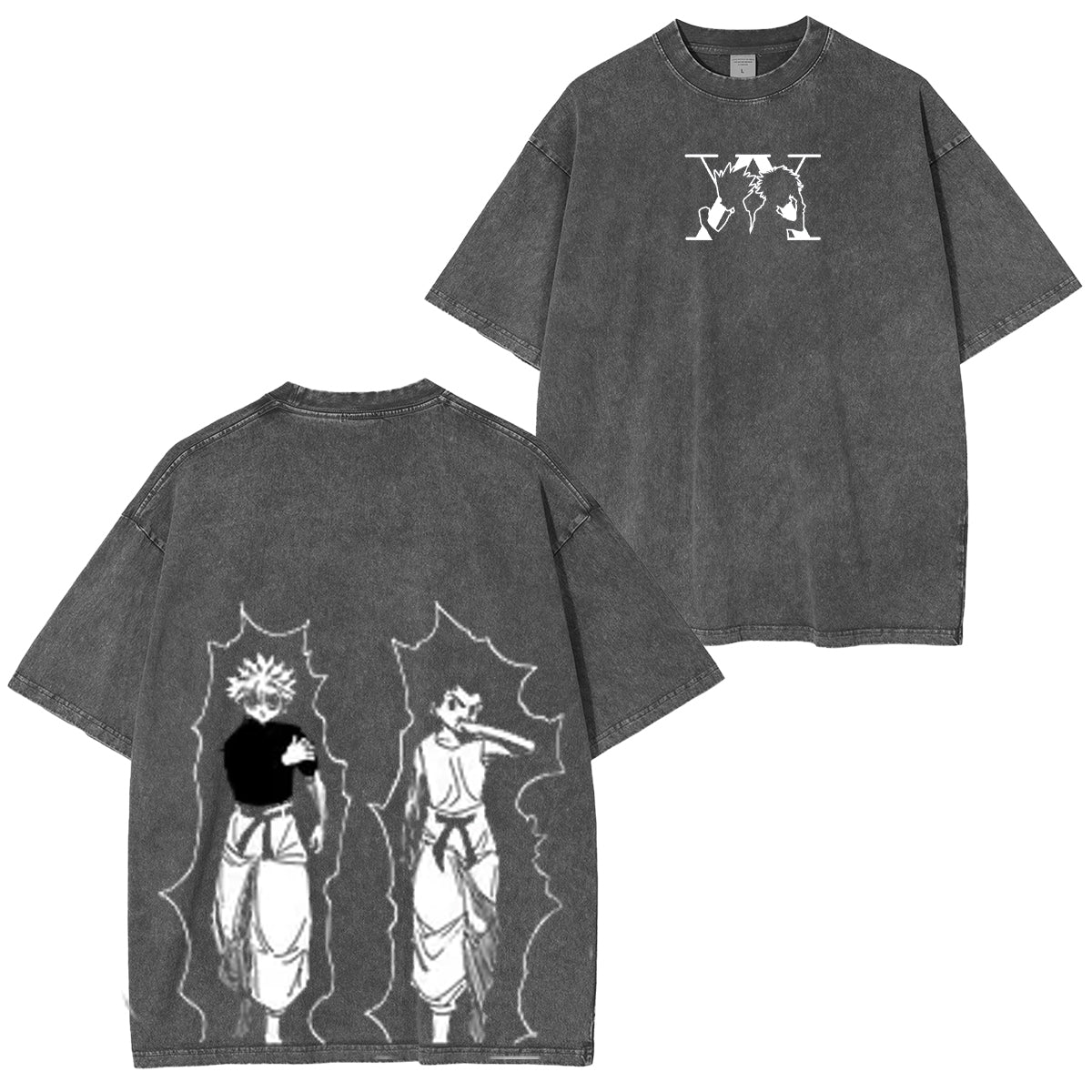 Camiseta Vintage Dúo Killua y Gon de Hunter x Hunter
