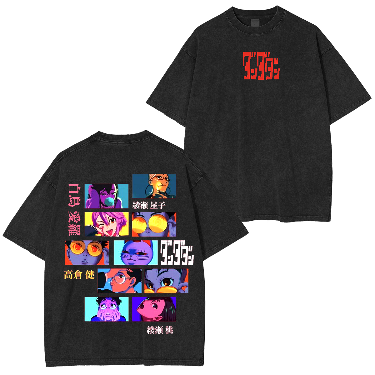 Camiseta Unisex Lavada Dandadan Anime