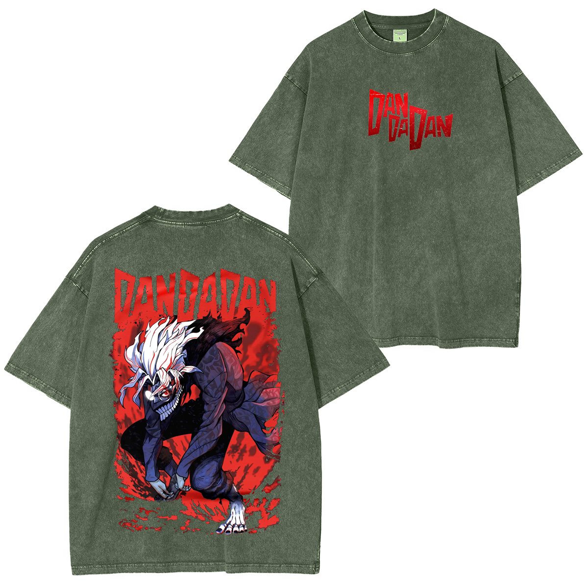 Camiseta Unisex Lavada Dandadan Anime