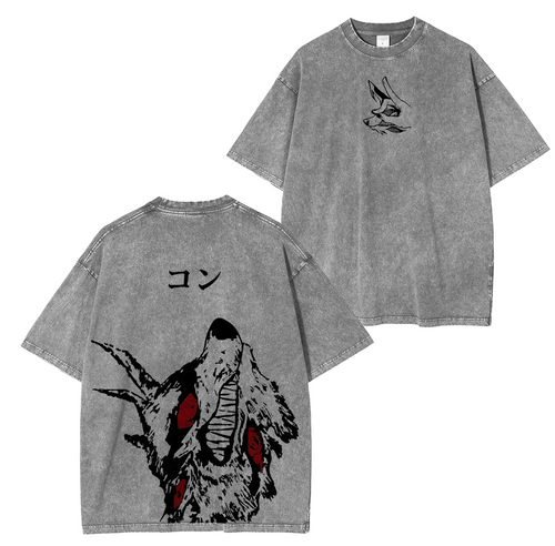 Camiseta lavada unisex de Chainsaw Man Anime