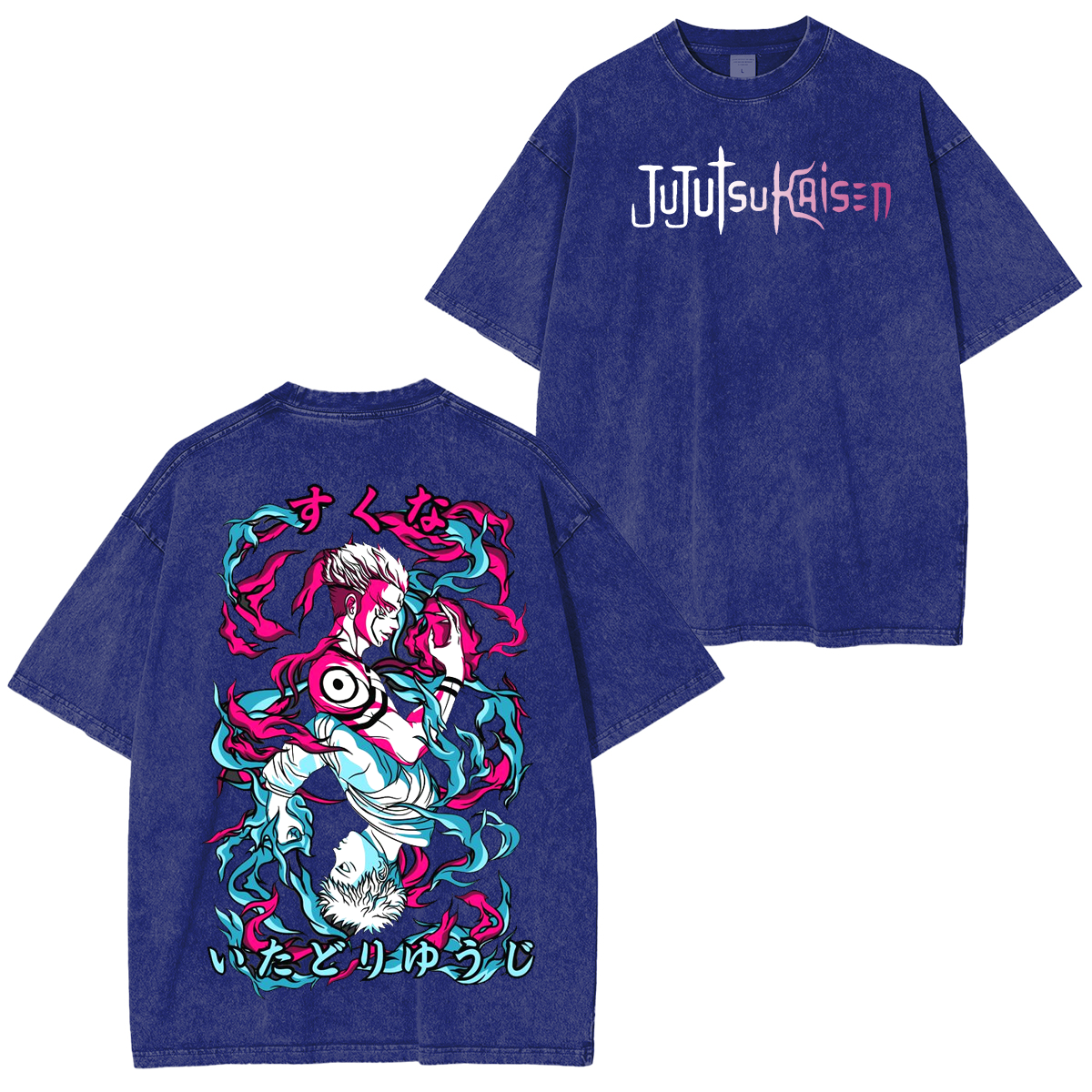 Jujutsu Kaisen  Anime Unsiex Washed T-Shirt