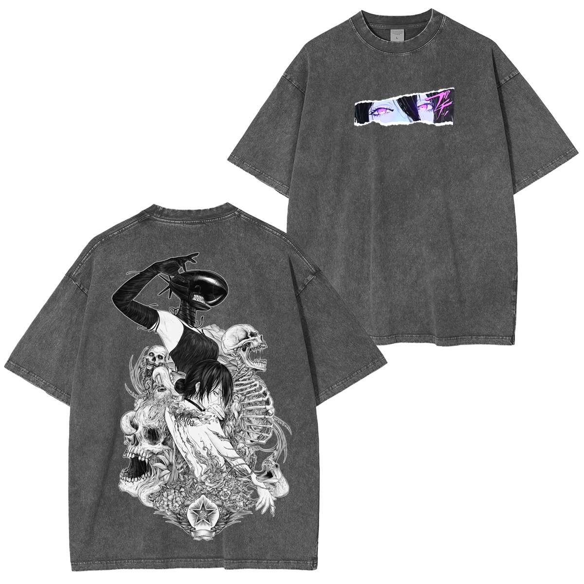 Camiseta unisex lavada de Chainsaw Man Reze Anime