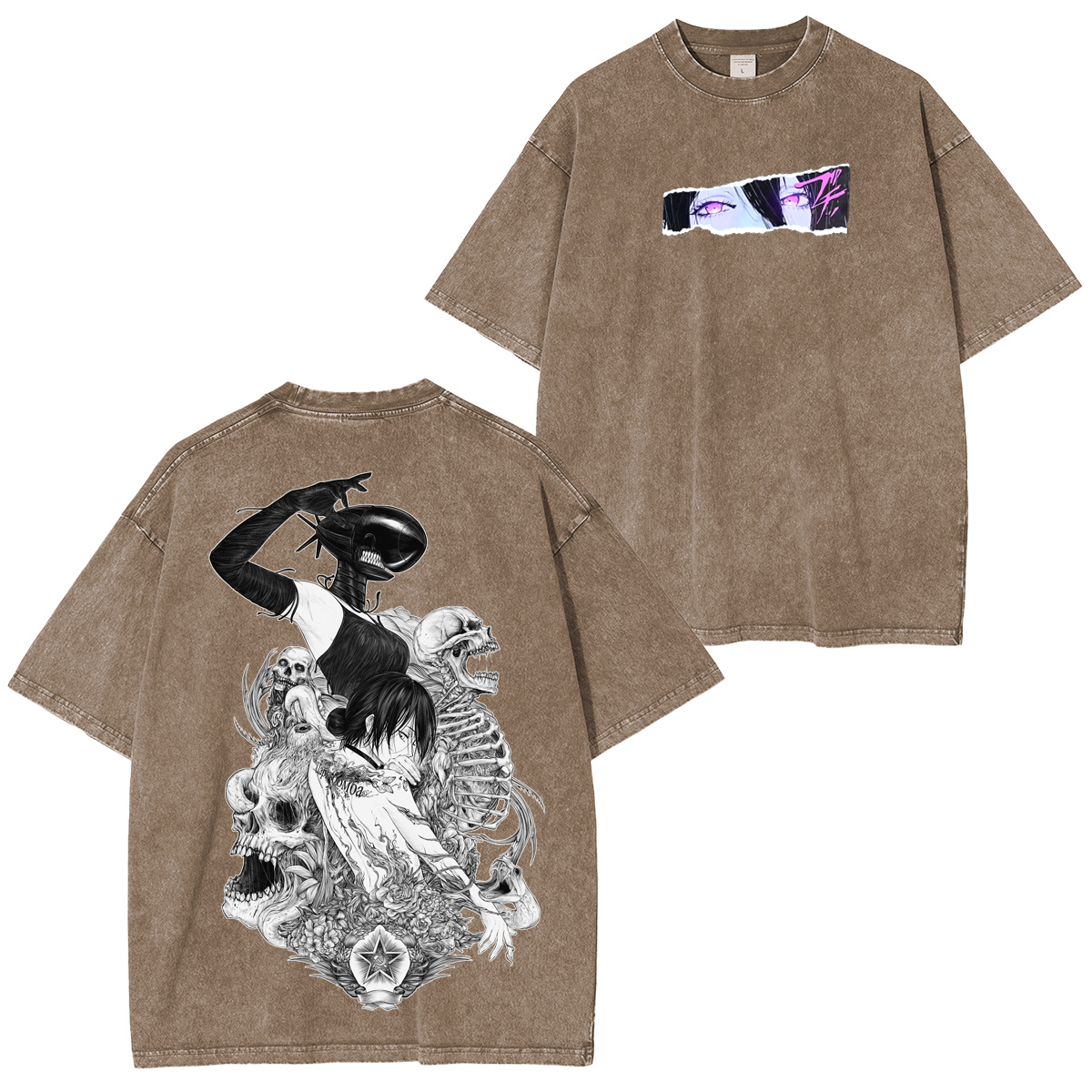 Camiseta unisex lavada de Chainsaw Man Reze Anime