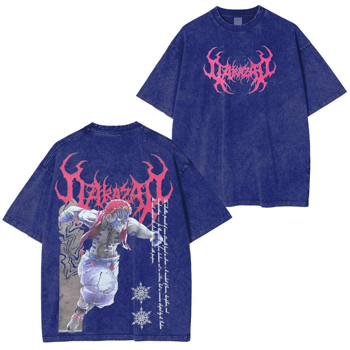 Las palabras de Akaza inmortalizadas en una camiseta vintage