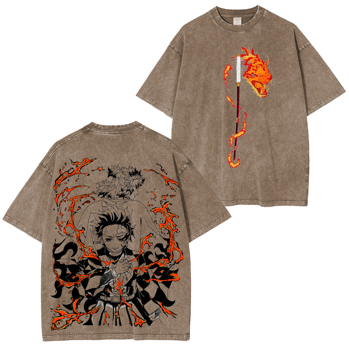 Camiseta vintage La llama de Rengoku nunca muere
