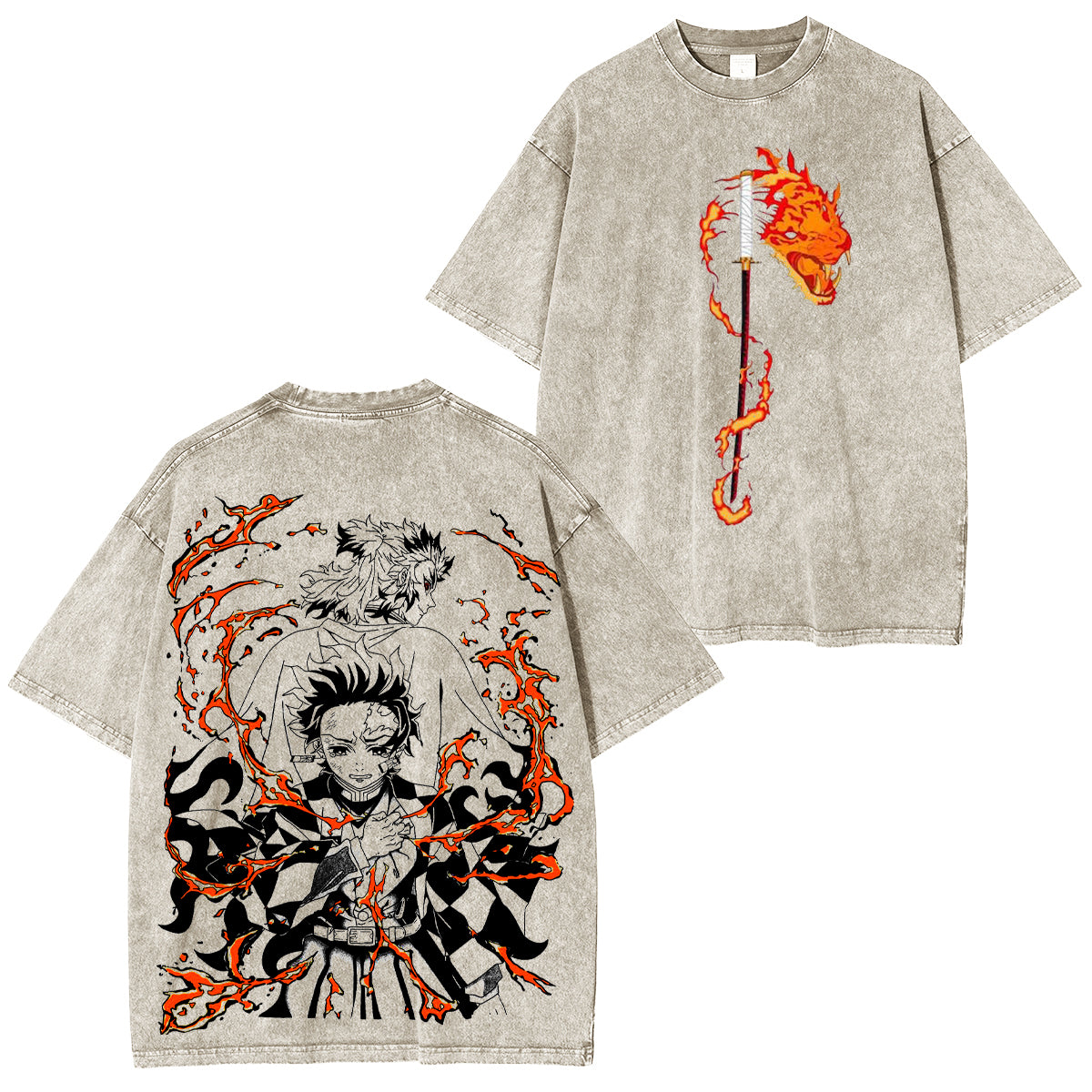 Camiseta vintage La llama de Rengoku nunca muere