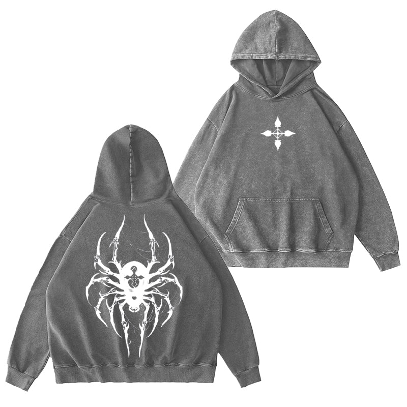 Sudadera con capucha lavada Chrollo Vintage