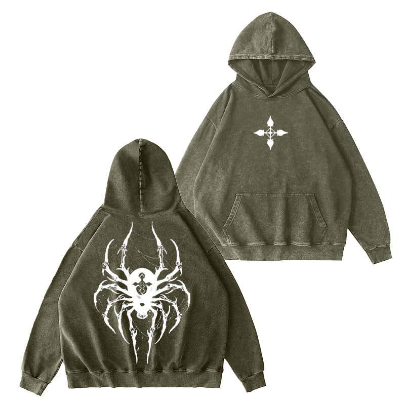 Sudadera con capucha lavada Chrollo Vintage
