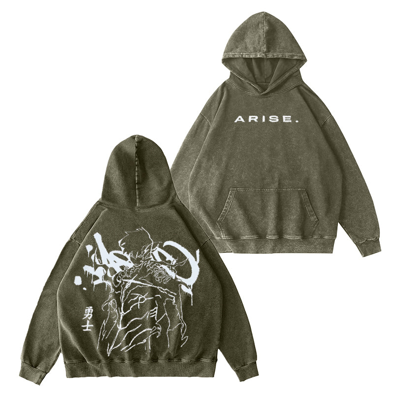 Sudadera con capucha Arise de aspecto vintage