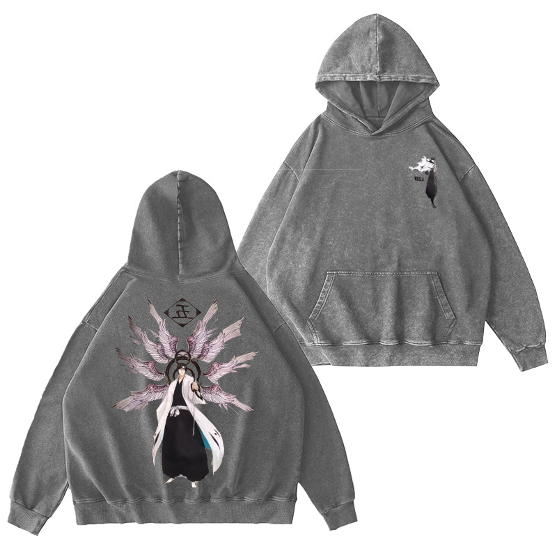 Bleach Vintage Washed Hooded Sweatshirt