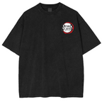 Camiseta unisex lavada del anime Demon Slayer