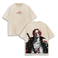 Shanks One Piece Anime Unisex Washed T-Shirt