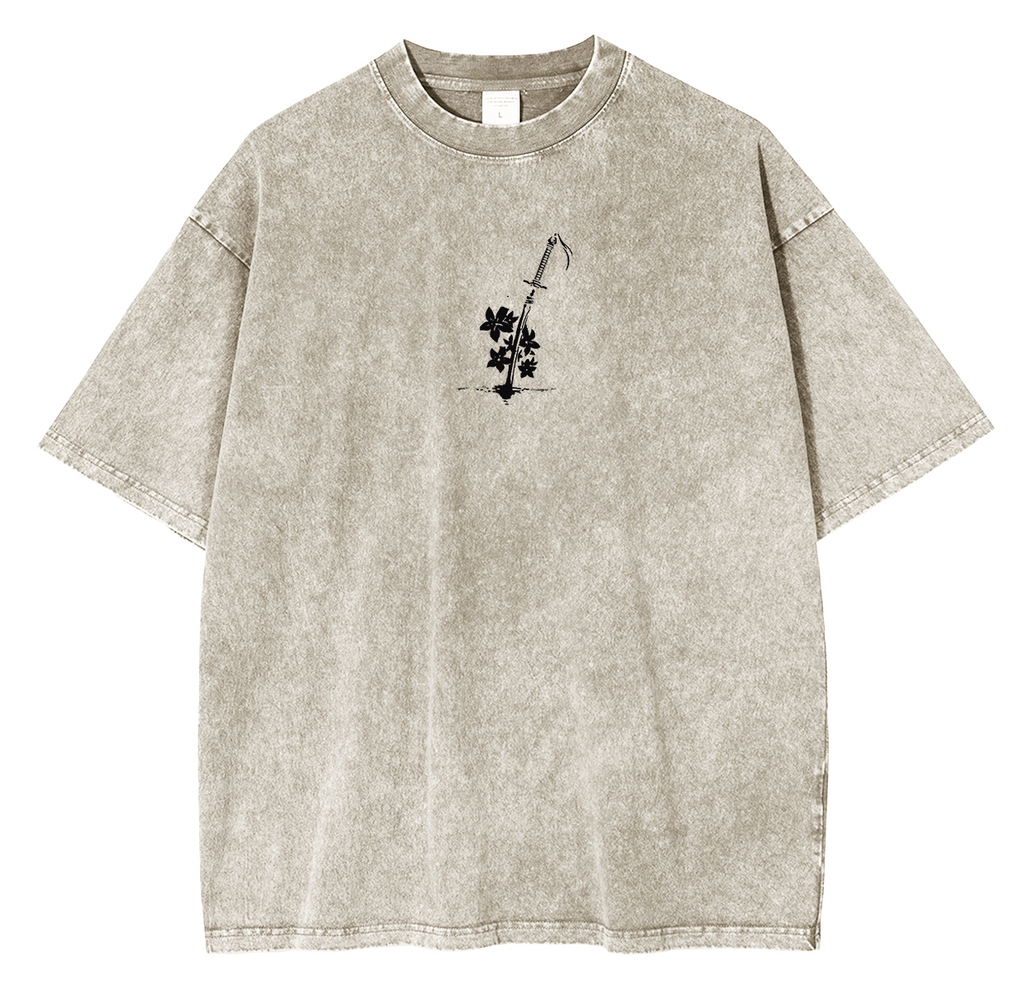 Bleach Rukia Anime Unisex Washed T-Shirt