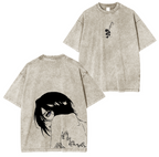 Bleach Rukia Anime Camiseta Lavada Unisex