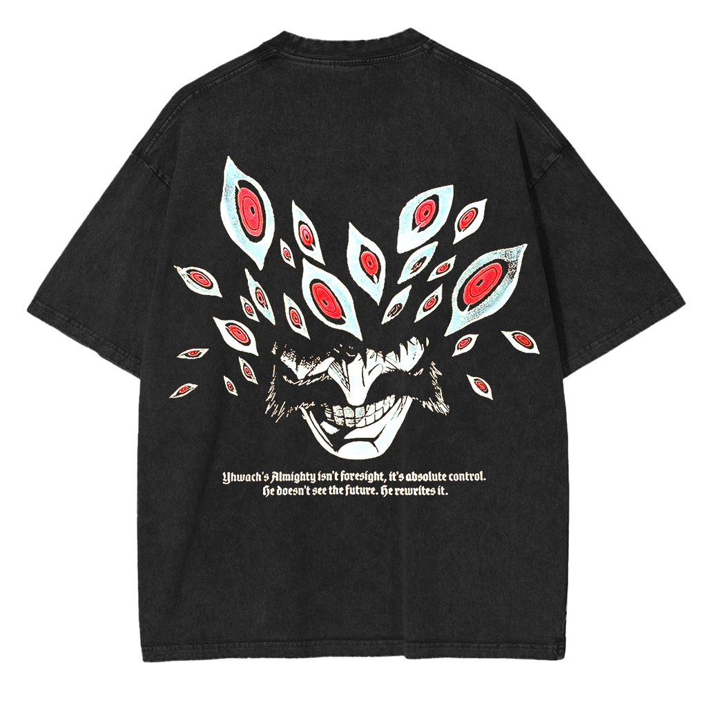 T-shirt délavé unisexe Bleach Yhwach Anime