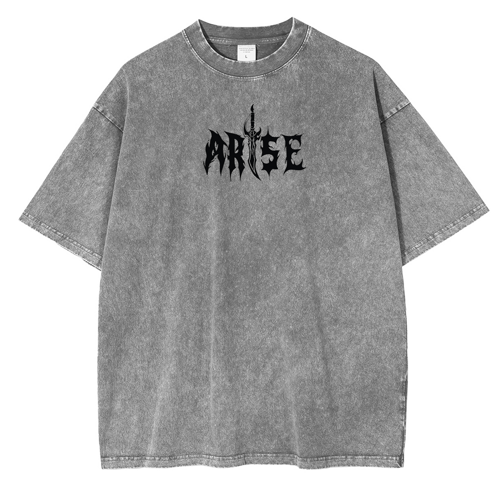 Solo Leveling Anime Unisex Washed T-Shirt