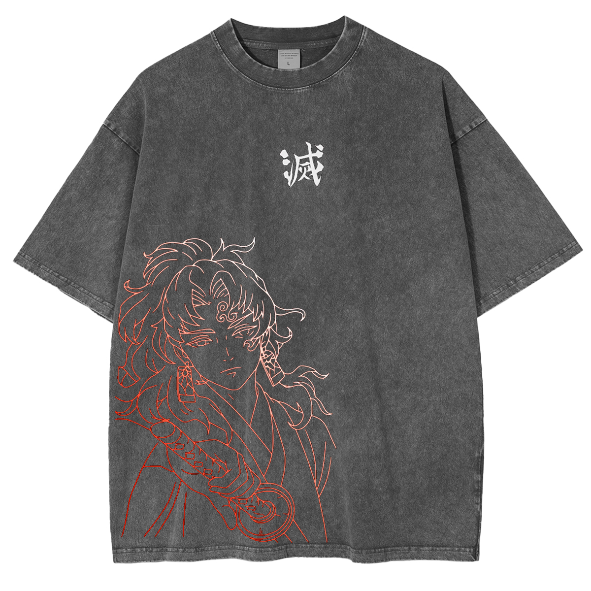 Demon Slayer Anime Unsiex Washed T-Shirt