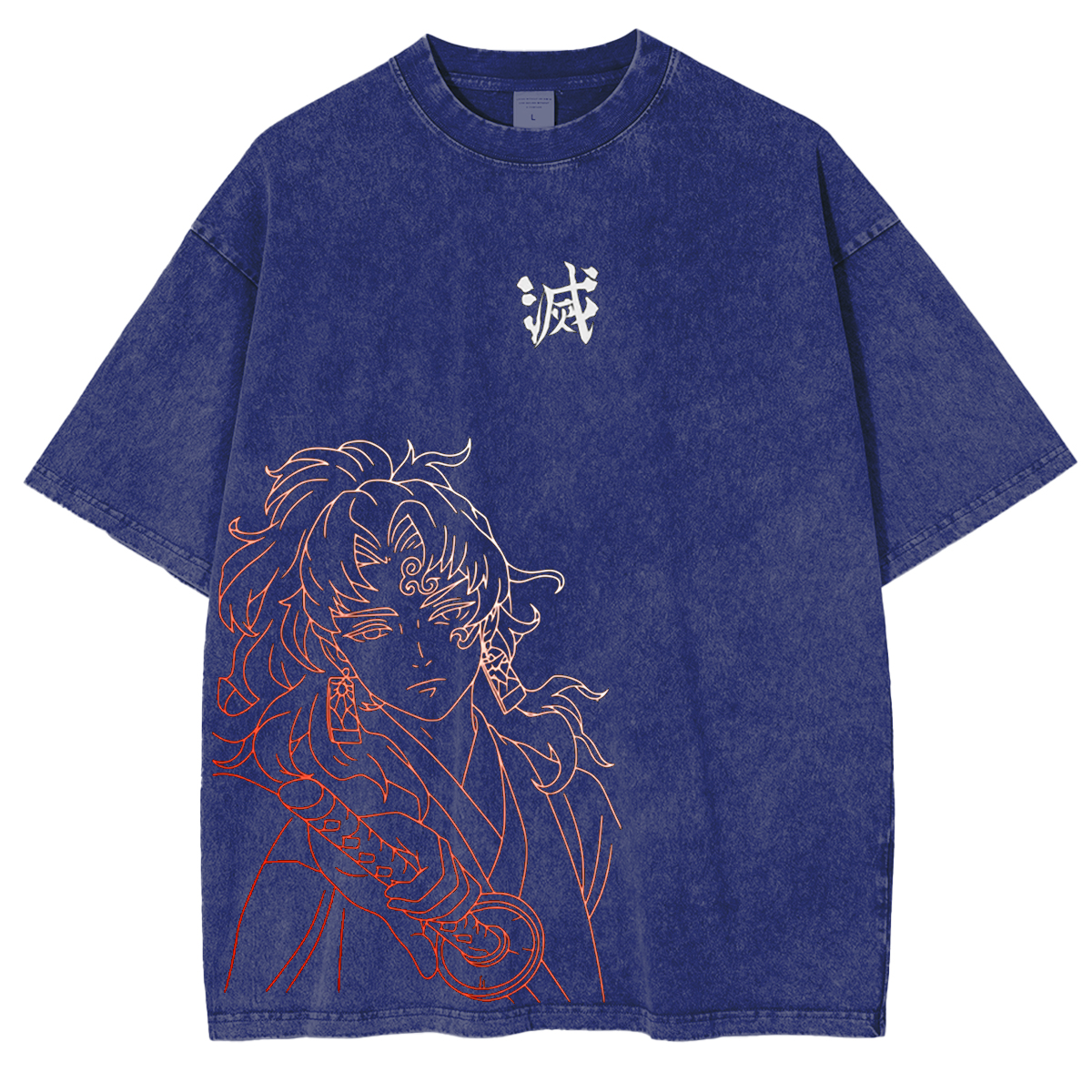Demon Slayer Anime Unsiex Washed T-Shirt