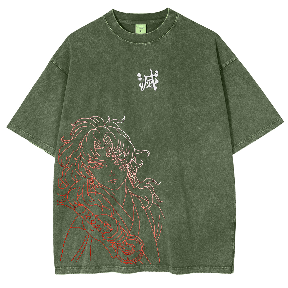 Demon Slayer Anime Unsiex Washed T-Shirt