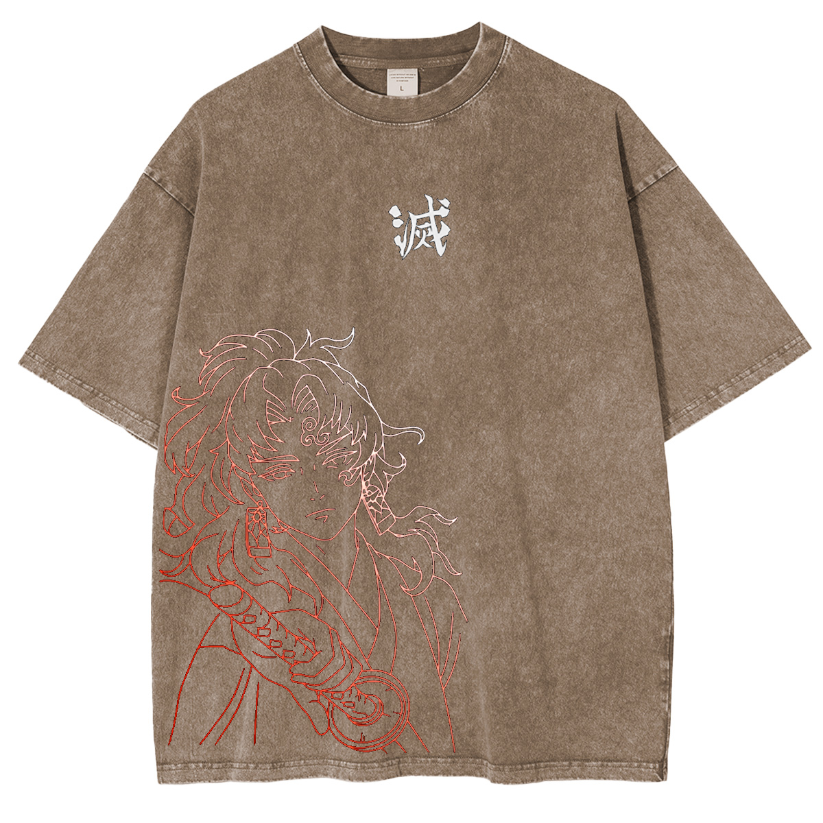 Demon Slayer Anime Unsiex Washed T-Shirt