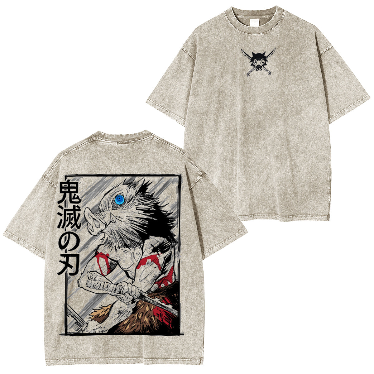 Camiseta vintage Inosuke Demon Slayer Infinity Castle
