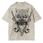 Inosuke, T-shirt unisexe délavé Anime Demon Slayer