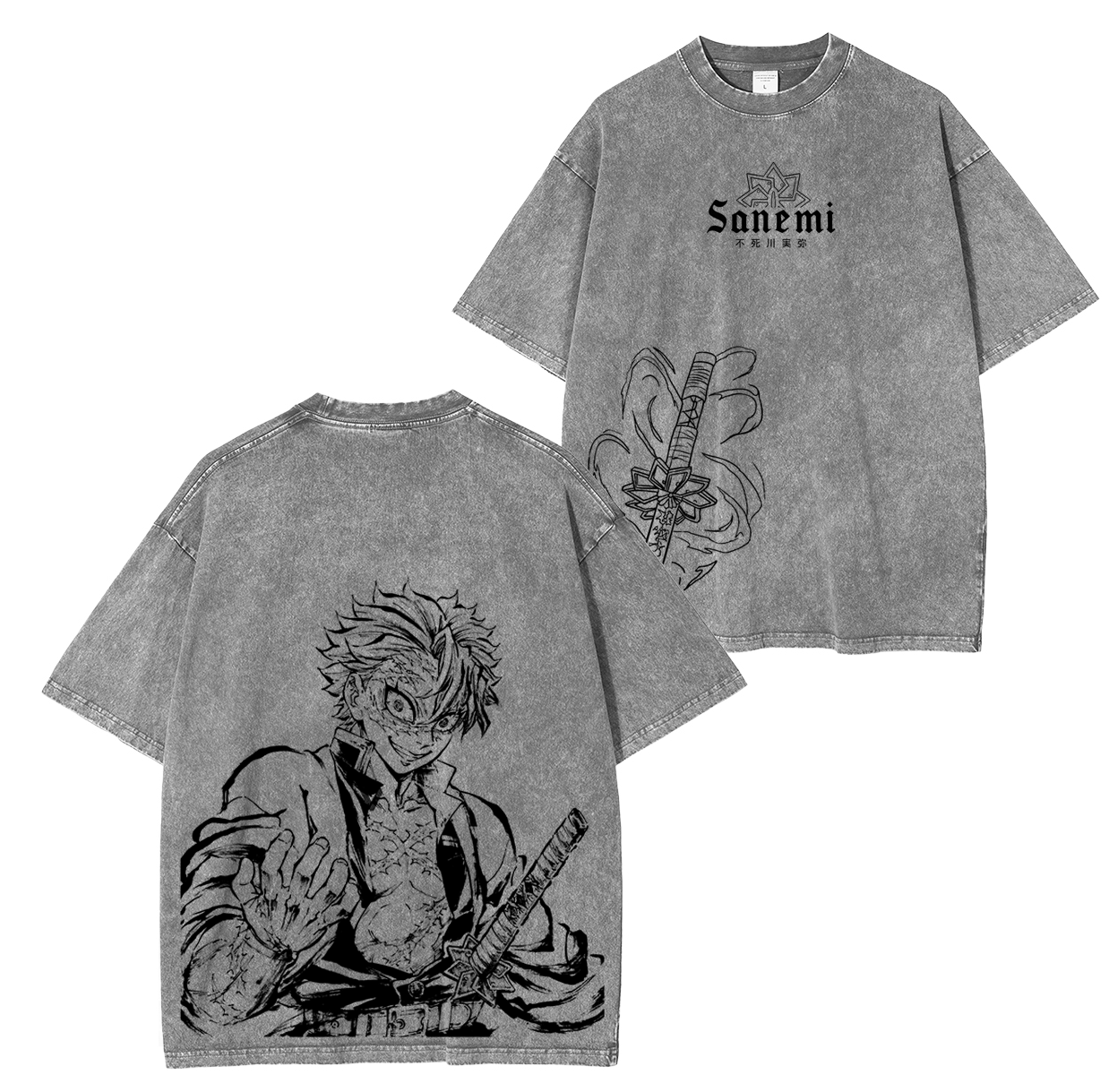 Wind Hashira,Demon Slayer Anime Unisex Washed T-Shirt