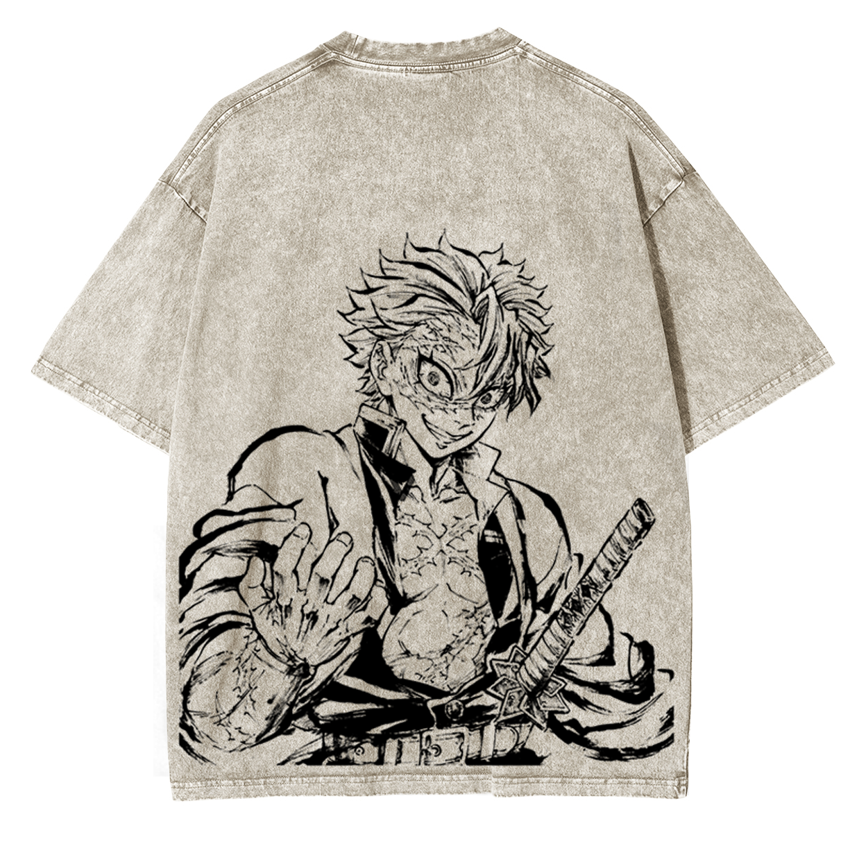Wind Hashira,Demon Slayer Anime Unisex Washed T-Shirt