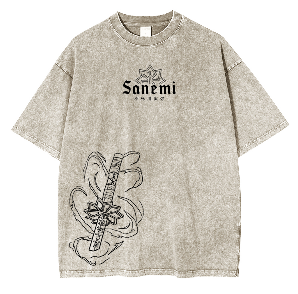 Wind Hashira,Demon Slayer Anime Unisex Washed T-Shirt