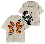 Kokushibo, Camiseta lavada unisex del anime Demon Slayer