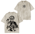 Akaza,Demon Slayer Anime Unisex Washed T-Shirt