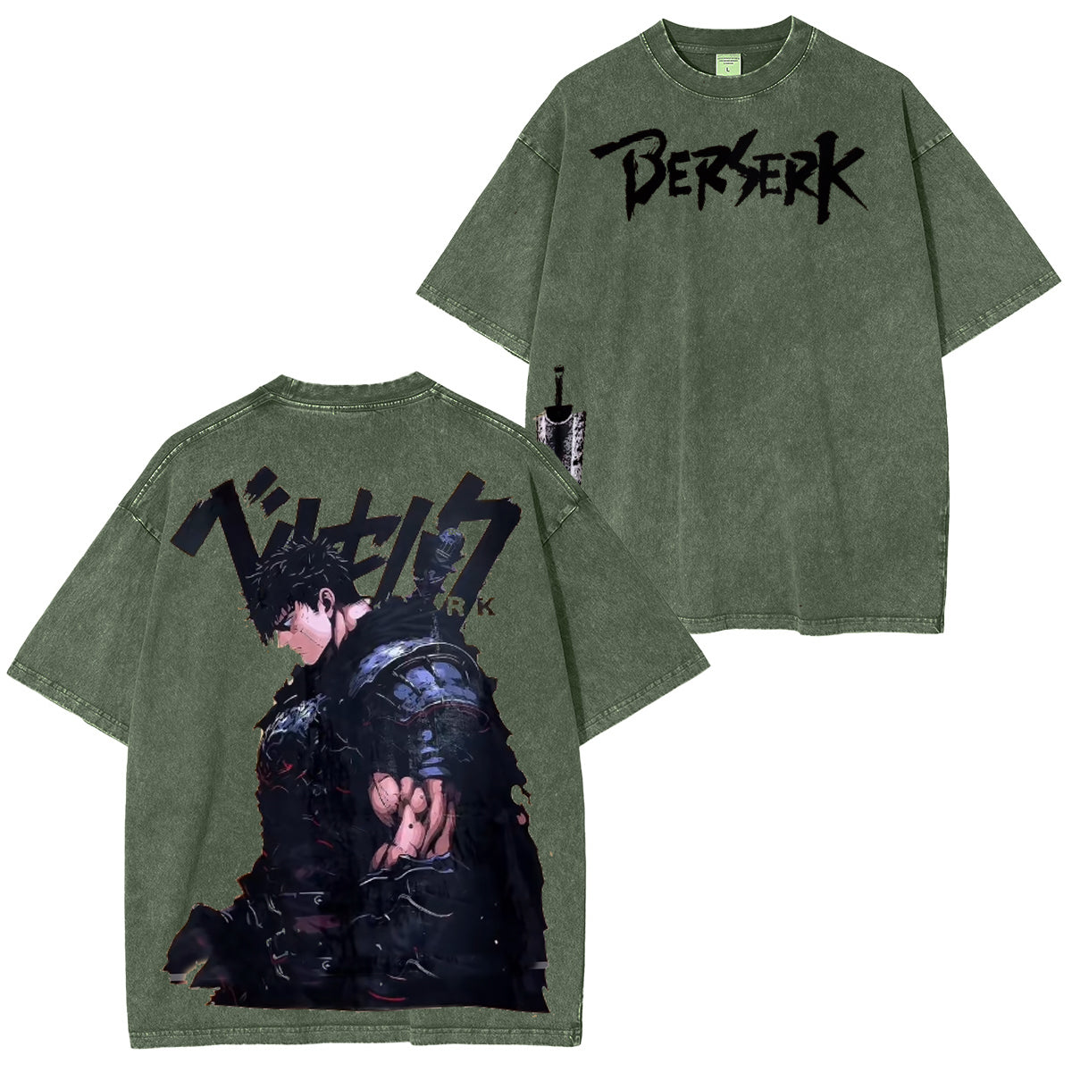 Camiseta vintage de Griffith, ángel caído y Guts, furia berserker