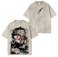 Tanjiro Kamado, Camiseta unisex lavada de anime Demon Slayer
