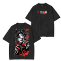 T-shirt unisexe délavé Tanjiro Kamado, Demon Slayer Anime