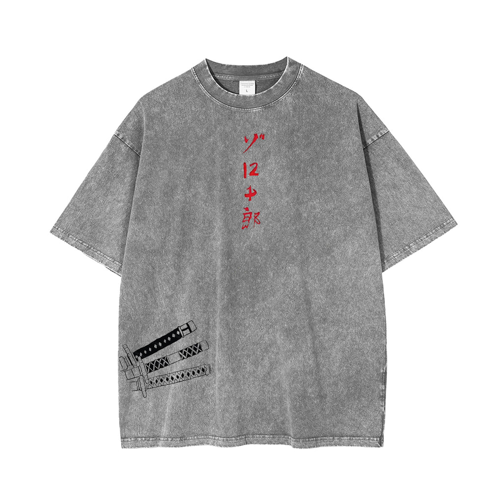 Camiseta Vintage de Zoro de One Piece