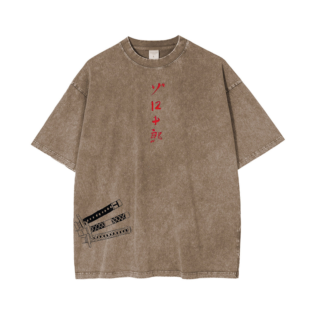 Camiseta Vintage de Zoro de One Piece