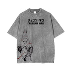 Camiseta unisex lavada de Chainsaw Man