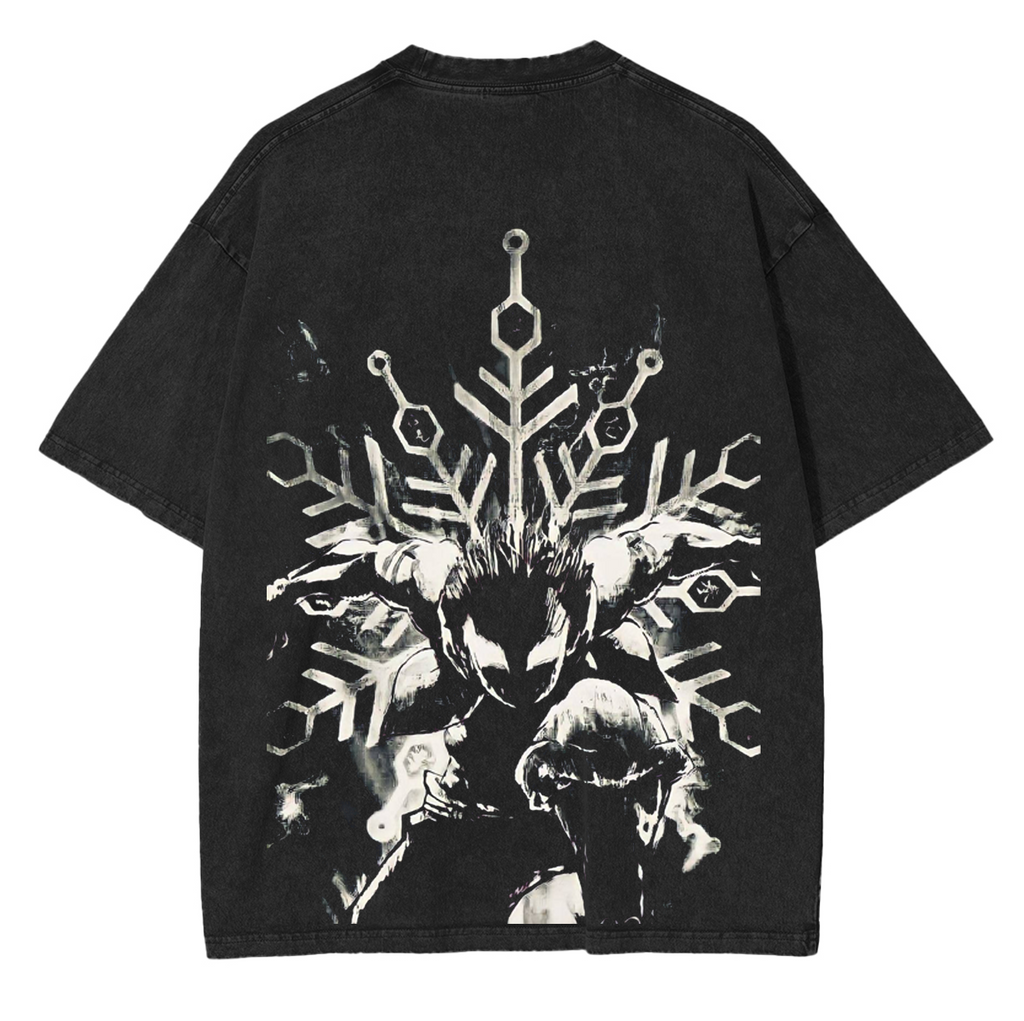 Akaza Upper Moon 3,Demon Slayer Anime Unsiex Washed T-Shirt