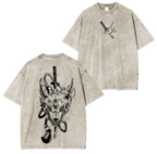 T-shirt Unisexe Délavé Chainsaw Man Anime