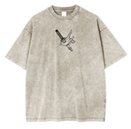 T-shirt Unisexe Délavé Chainsaw Man Anime