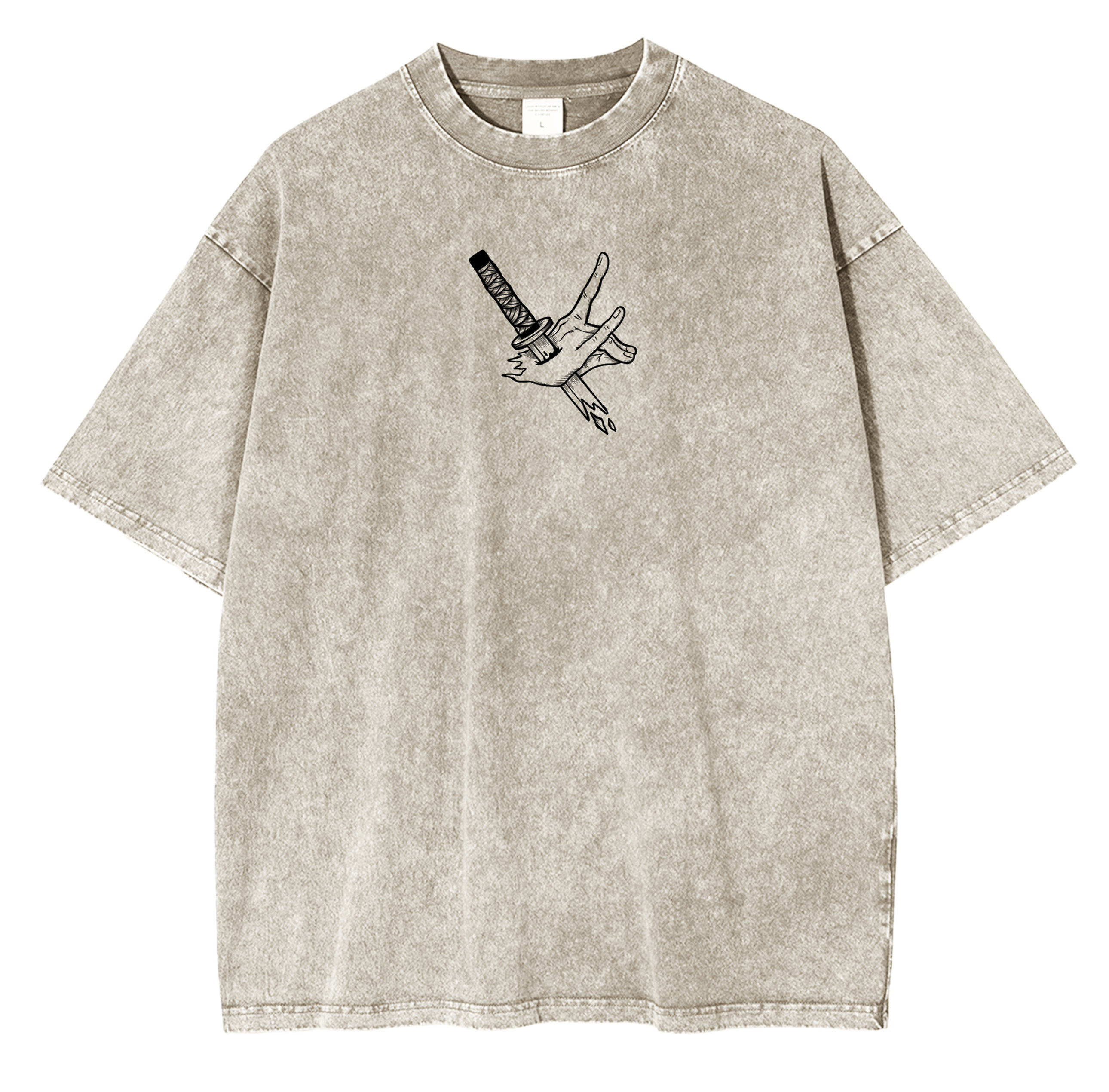 T-shirt Unisexe Délavé Chainsaw Man Anime
