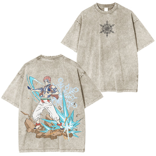 Akaza, camiseta vintage de Demon Slayer