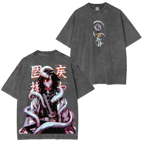 Camiseta Obanai Iguro Demon Slayer Vintage