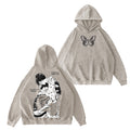 Akaza X KoyukiDemon Slayer Sudadera con capucha lavada