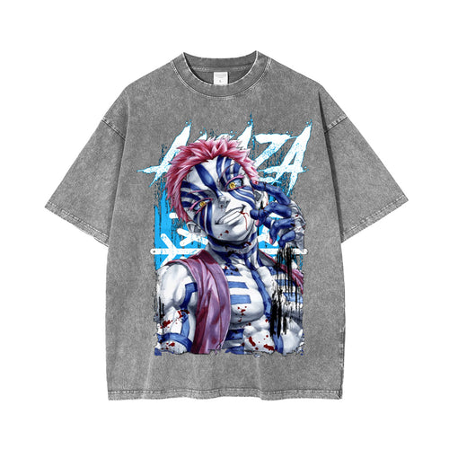 Akaza, camiseta vintage de Demon Slayer