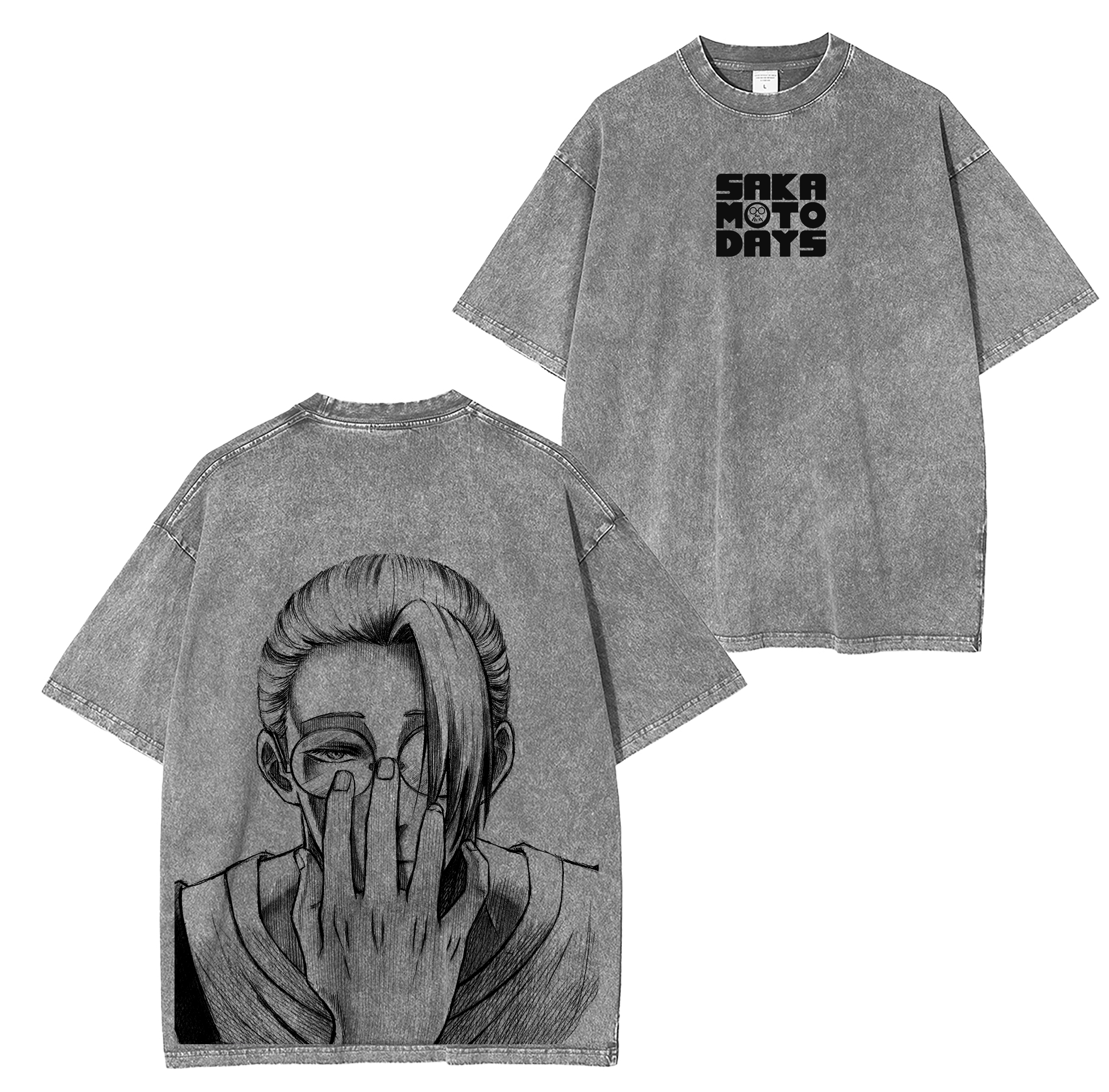 Camiseta unisex lavada Sakamoto Days Anime