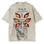 T-shirt unisexe délavé Kokushibo, Demon Slayer Anime