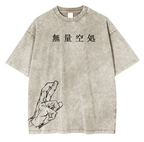 T-shirt délavé unisexe Gojo Satoru Anime