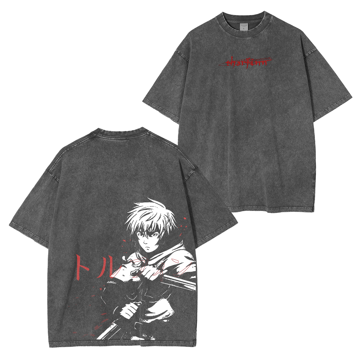 Camiseta unisex lavada Vinland Saga Anime