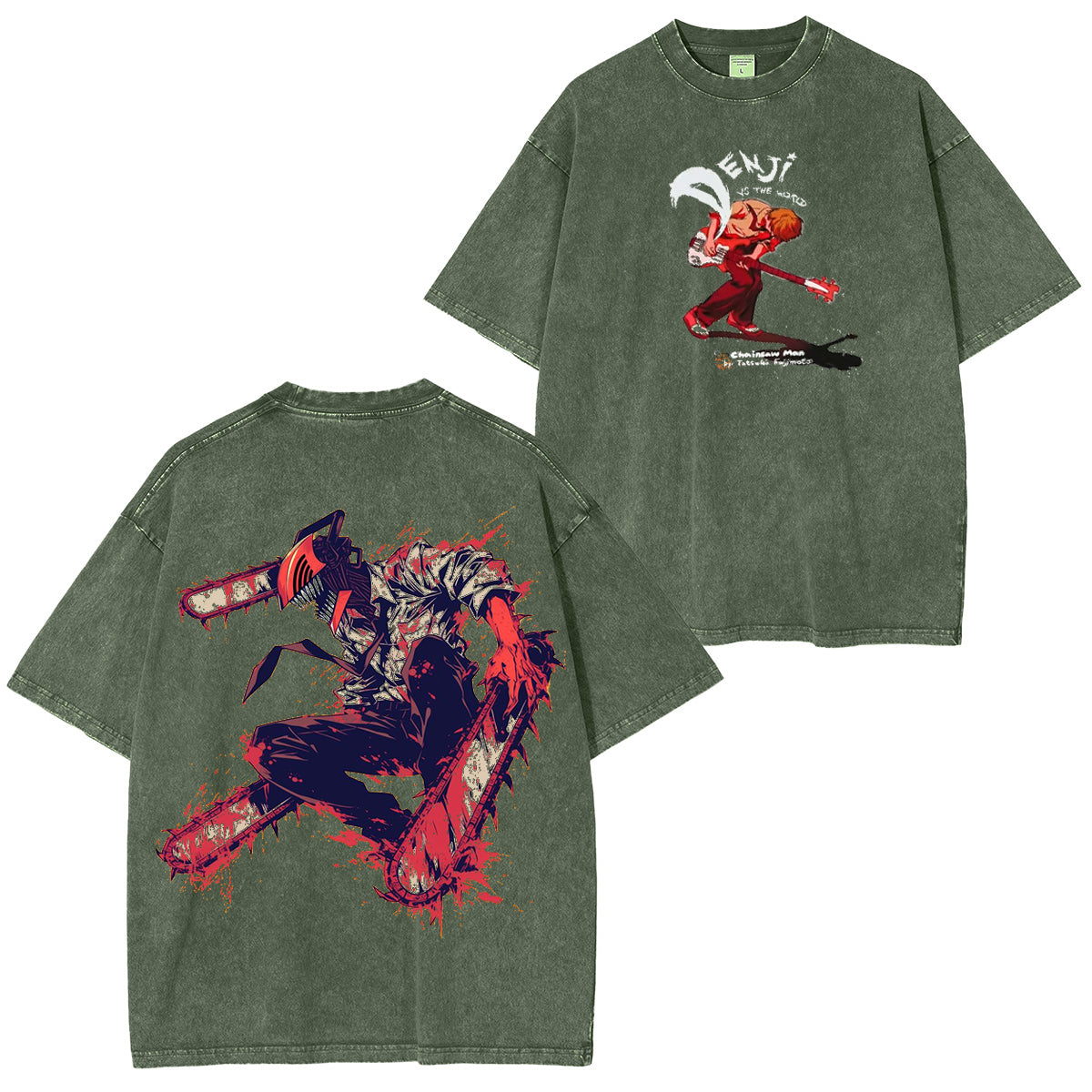Camiseta vintage de Chainsaw Man